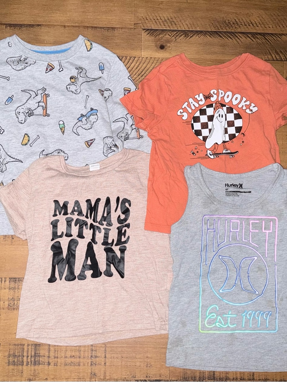 4T Clothing Bundle 🤎 Hurley, Old Navy, Cat and Jack, and Shein